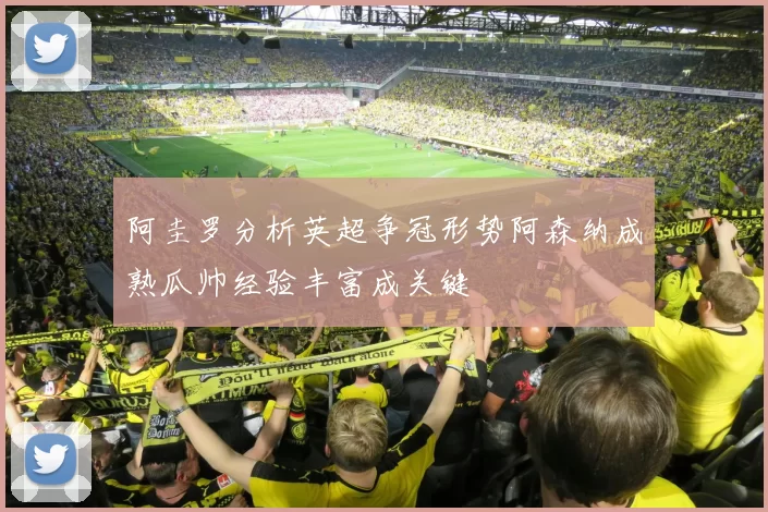 阿圭罗分析英超争冠形势阿森纳成熟瓜帅经验丰富成关键